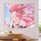 wuzihanptpt Genshin Impact Yae Miko Wandteppich Spielcharakter Animations-Wandteppich Schlafzimmer Wohnzimmer Heimdekoration 70 cm x 100 cm