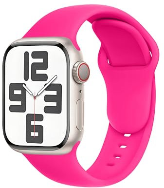 SRena SBC1 for Cinturino Apple Watch 38 40 41 42 44 45 46 mm,Ultra e Ultra 2,SE,Serie 7/8/9/10 - Compatibile con Tutti i Modelli,Rosa Rosa