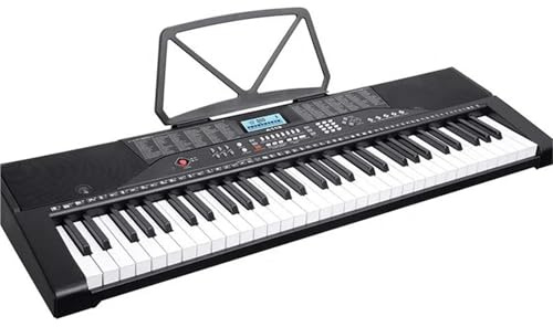 Basic Arranger Keyboard Instruments LCD Display 61 Keys Electronic Organ With Drum Five Octaves