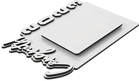 OUNONA Bilderrahmen Holz Sublimationsrahmen Blanko Bemalbarer Bilderhalter Souvenir Abschlussrahmen Fotohalter