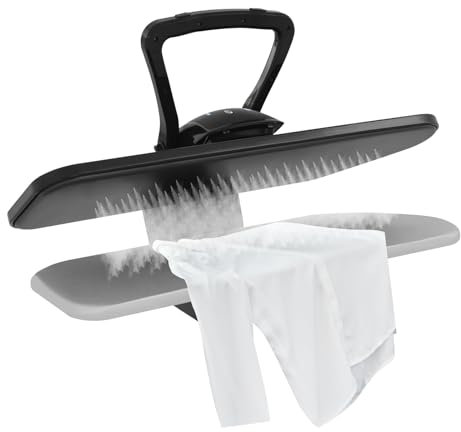 ANGDI Plancha de Vapor Inteligente de 91 cm, 1600 W, Digital, para Ropa de Gran Tamaño, con 5 Ajustes de Tela, Instrucciones de Voz, Máquina Profesional para Planchar Ropa