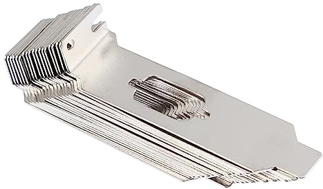 Pci L-blindblende für Kleiner-2u Computergehäuse, Stahl, 20 Stück | Vga Rücksteckplatzabdeckung, mit Vent, Silber, für Grafikkartenplatz und Gehäuseöffnung