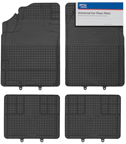 DGH SYSTEM Gummimatten Gummifußmatten kompatibel mit Saab 9-3 II Kombi 2005-2011