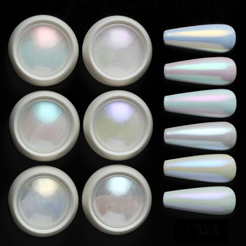 GZSYY Pearl Chrome Nail Powder Chrome Glitzerpuder nagel Pigment Mirror Powder Chamäleon Nagel Pulver