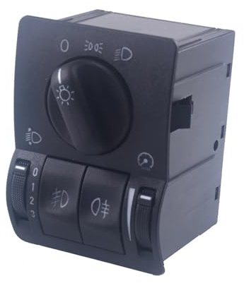 Sitzsteuerung Auto-Scheinwerfer-Nebelscheinwerfer-Hauptlichtschalter-Steuerung 6240097, passend für Opel Vauxhall Vectra Zafira 1999–2008 Elektrischer