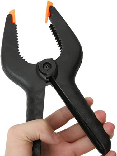 Online Best Service 8 Pack 9 Inch Heavy Duty Plastic Nylon Spring Clamp Extra Large Clip Tips for Photography Background Plate