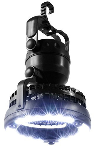 LED Camping Lantern, Portable LED Camping Light with Ceiling Fan, 18 LED Flashlight Ceiling Fan for Outdoor Hiking, Camping, Fishing, Outages and Emergencies Tent