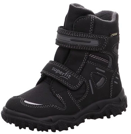 Superfit Jungen HUSKY warm gefütterte Gore-Tex Schneestiefel, SCHWARZ/GRAU 0600, 29 EU