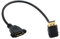 chenyang Câble d'extension DisplayPort,DisplayPort DP mâle vers femelle câble d'extension de port d'affichage coudé à 90 degrés vers le haut