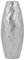 Dekorative und Elegante bauchige Vase silbern Arpad