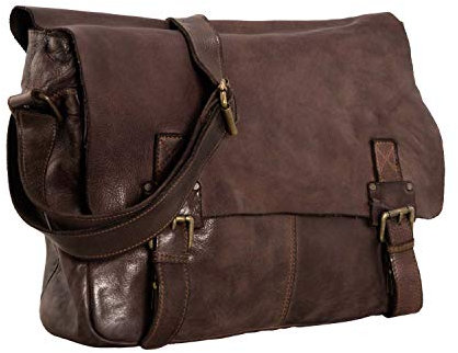 Harbour 2nd Yamal (chocolate brown) Umhängetasche braun aus 100% Leder