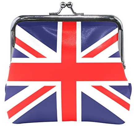 FANTAZIO Geldbörse mit Verschluss Union Jack Flagge Damen Geldbörse
