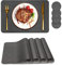 Tischset, Platzset mit Untersetzer, HitzebestäNdig, Kratzfest, rutschfest, Wasserdicht, öLdicht, Waschbar, Abwischbar, für Drinnen und DraußEn, für KüChe, Esszimmer, Osterdekoration (Grau, 4)