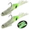 QualyQualy Gummitintenfisch Köder 36g 14cm Leuchtend Tintenfisch Gummiköder Meer Tintenfisch Angelköder Gummi für Zander, Barsch, Forellen, Hechte 2 Stück (2 Stück #A)
