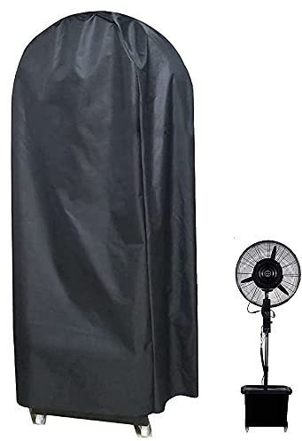BOSKING Cubierta industrial del ventilador de enfriamiento del espray del pedestal al aire libre portátil eléctrico sacudida cabeza cubierta del polvo del ventilador L