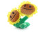 Aolivia Pvz plush-come with 50pcs stickers, Pvz stuffed doll, Cute plants pvz soft toys (twin-sunflower)