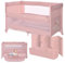 Dermodiva Lettino da Viaggio Co-Sleeping 0-4 anni Lorelli, Sponda Reclinabile, Materasso in Memory, Kit Doppia Altezza, Borsa per il Trasporto, Richiudibile e Trasportabile (mellow rose)