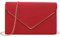BBjinronjy Clutch-Geldbörse für Damen, Abendtaschen, Handtaschen für Hochzeit, Party, Cocktail, Abschlussball, Wildlederimitat, Umhängetasche, Rot/Ausflug, einfarbig (Getaway Solids)