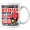 Trendation - Tischtennis Tasse Geschenk für Tischtennisspieler Lustiger Spruch Unterschätze Niemals Alten Mann mit Tischtennisschläger (Weiß)