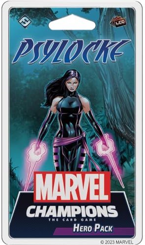 Marvel Champions The Card Game Psylocke Hero Pack - Kooperatives Superhelden-Strategiespiel, für Kinder und Erwachsene, ab 14 Jahren, 1-4 Spieler, 45-90 Minuten Spieldauer, hergestellt von Fantasy