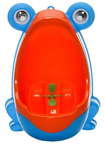 liaddkv Urinoir mural pour enfant - Motif grenouille - Motif dessin animé - Pour garçon - Cadeau idéal pour les amoureux des plantes - Bleu - Taille unique