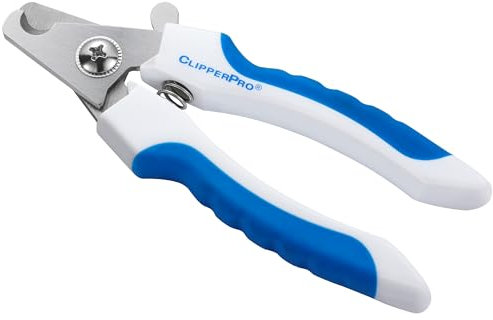 Azurro ClipperPro® Hunde-Nagelknipser, professioneller Haustier-Nagelknipser und Trimmer, mit Sicherheitsschutz, um Überschneiden zu vermeiden