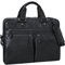 STILORD 'Eugen' Borsa a Tracolla in Pelle con scomparto per laptop 15,6 pollici borsa vintage per ufficio DIN A4 borsa per notebook valigetta business in vera pelle, Colore:ossidiana nero