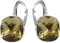 Silberne Ohrringe Exklusive Markenkristall Designs - Hochwertige Silber 925 Ohrhänger für Damen in verschiedenen Shades und Farben (Light Colorado Topaz)