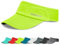 Sukeen Sun Visor Hat Women, Wide Brim Sun Protection Ladies Visor Cap, Cool Running Visor with Breathable Sweatband, Sports Outdoor Golf Hat Women Men for Cycling Tennis Fluorescent Yellow