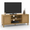 IDMarket - TV-Bank, 115 cm, Vintage, Hanae, 2 Türen, Natur-Effekt