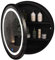 Armoire De Toilette Ronde avec Éclairage LED Armoire De Toilette Éclairée 50/60/70cm De Diamètre Armoire De Toilette avec Miroir - Gain De Place(Noir,60 * 60cm)