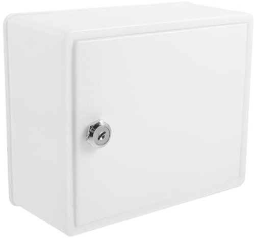 ANDRESLAD Wandmontierte Milchbox Aus Kunststoff Mit Schloss Briefkasten Zur Wandmontage Platzsparendes Aufbewahrungsset Für Milchflaschen Und Postkarten Vielseitig Einsetzbar Für Zuhause