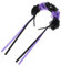 Mikinona -stirnband Stirnband Blumenstirnbänder Für Frauen Cosplay-kopfschmuck Brautschleier Für Die Hochzeit Kopfbedeckung Von De Los Muertos Magd Stirnband Violett Stoff