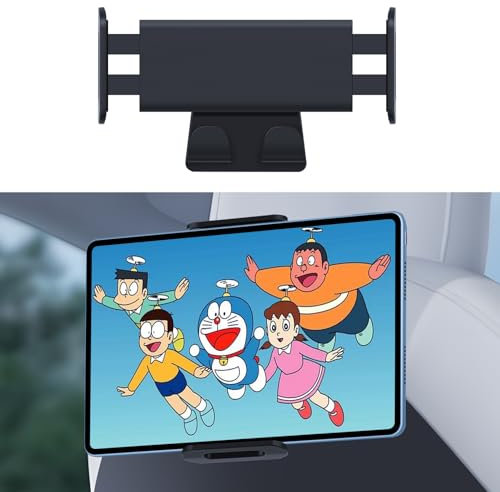 LANTU Tablet Holder for Tesla Model 3/Y/X/S 360° Adjustable Tablet Holder Tesla Accessories for iPad, Galaxy Tablet, iPhone, Samsung, Android Mobile Phones and More (Not for iPad Pro 12.9 Inches)