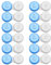 Contact Lens Cases 12 Pack. One Year Supply. Protect Your Eyes by Changing Your Contact Lens Case Monthly