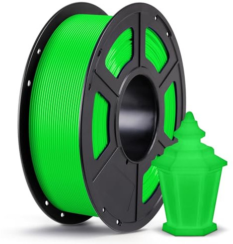 ANYCUBIC PLA Leuchtet Filament, Glow In The Dark Filament, Intelligente Identifikation, Maßgenauigkeit +/- 0.02mm, 1kg Spule Filament PLA für 3D Drucker, Grün