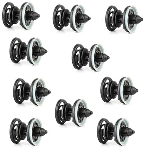 (Lot de 10) Clips de Fixations de panneau de porte, agrafe de portière, moulure latérale compatible pour Audi, VW, Seat et Skoda OEM 7L6868243-3CN868243