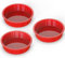 SILIVO Silicone Cake Tins for Baking, 3 Pcs 8 Inch Round Cake Tin, Nonstick 20cm Cake tins, Silicone Cake Moulds for Baking Layer Cake, Cheesecake