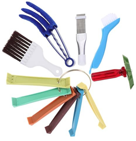 BELLIFFY Klimaanlage Reiniger Kammbürste Für Kondensatorlamellen Und Klimaanlagenspulen Langlebige Metallbürste Zum Entfernen Von Schmutz