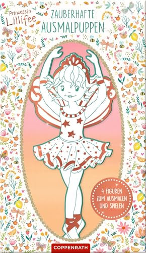 Zauberhafte Ausmalpuppen: 4 Figuren zum Ausmalen und Spielen (Prinzessin Lillifee)