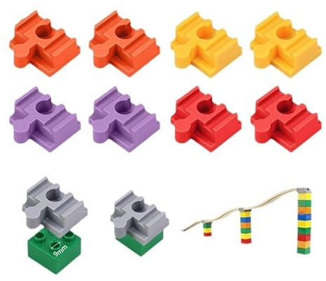 Mineup 28 Stück Holzeisenbahn Schienen Adapter, Adapter Gleisverbinder, Schienenverbinder, Track Connectors, Holzeisenbahn Zubehör Wiederverwendbar Für Spielzeugeisenbahnen Für Kinder Von 3-6