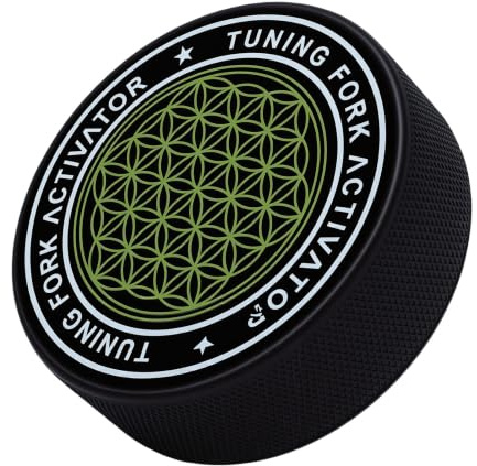 MENDUNER Black Rubber Tuning Fork Resonator | Activator Block for Sustained Tones, Maximum Vibration Transfer, Therapy Tool