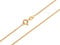 Panzerkette Gold 585 Damen 38cm I filigrane Goldkette Damen hochglanz 1mm Stärke I hochwertige Echtgold Halskette für Frauen mit Federring Verschluss
