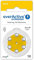 everActive 10, 6 Stück, Hörgerätebatterien, hohe Leistung, Zink-Luft-Batterien, 1 Blisterkarte, 4-jährige Haltbarkeit, gelb, Ultrasonic PR70, EVHAB10