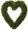 Warmiehomy Valentines Decorations Artificial 42cm Boxwood Heart Topiary Door Hanging Wreath For Wedding Decor Indoor/Outdoor, Holiday and other Special Event Decoration Witn Hanging Chain 1 Pcs