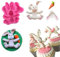 3D Lapin De Pâques Lapin De Silicone Moule Fondant Gâteau Moules De Cuisson M116 Cupcake Outils Accessoires De Cuisine