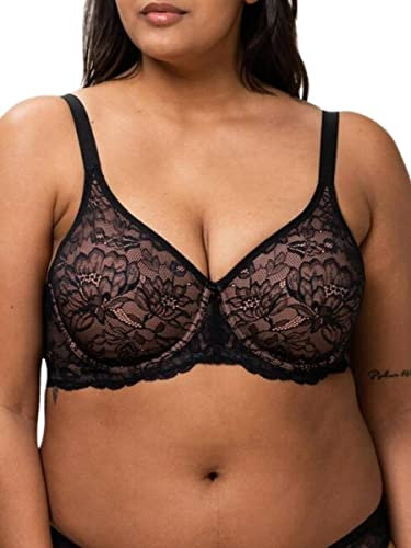 Triumph Womens Amourette Charm W02 Wired Bra, Black, 36C UK