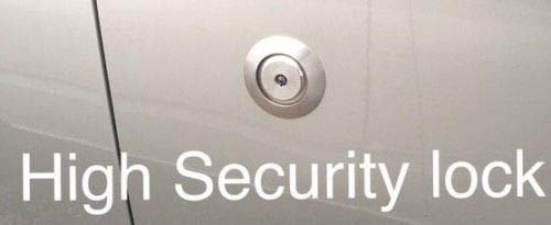 OMS Transit Custom 2012+ onwards - Hykee Anti Pick Door Security Lock With Bezel + Instructions