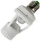 hgfter E27 Screw Light Bulb Holder LED PIR Infrared Motion Sensor Lamp Switch Socket Lamp Bases Light Bulb Holder Nightlight Adapter Converter White