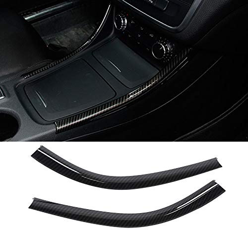 Seitenstreifen der Mittelkonsole, 2-teilige Seitendekorationsstreifen der Mittelkonsole des Autos Kompatibel mit A W176 CLA C117 GLA X156